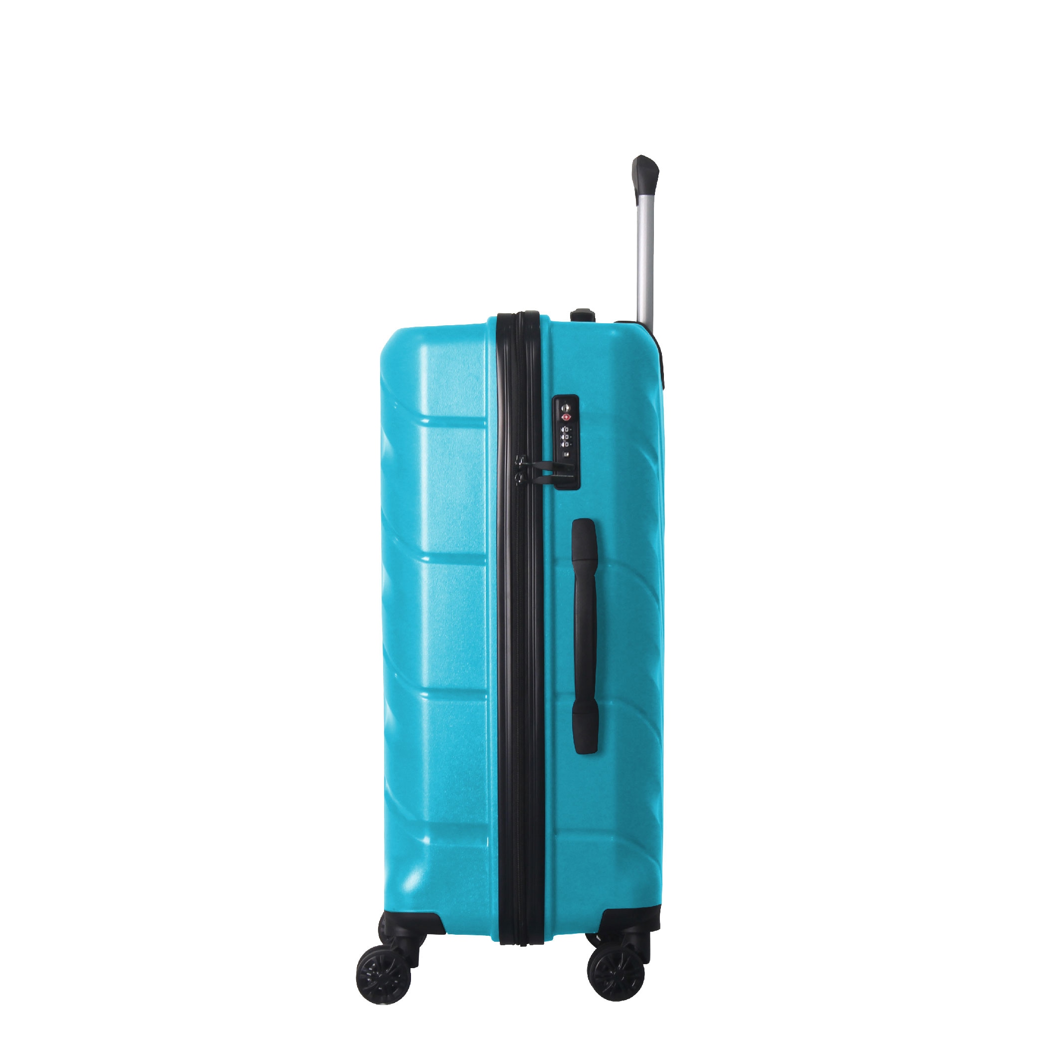 3-Piece Luggage Sets (20", 24", 28"), Suitcase With Wheels, Hardside Suitcase With Four Spinner Wheels And Scratch-Resistant Surface, Peacock Blue
_voghion.com